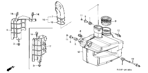 2003 TL 4 DOOR 5AT RESONATOR CHAMBER diagram 2003 TL 4 DOOR 5AT RESONATOR CHAMBER diagram