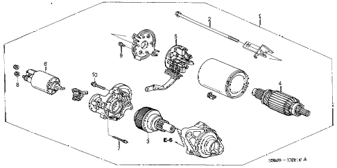 2002 CL PREM 2 DOOR 5AT STARTER MOTOR (MITSUBA) diagram 2002 CL PREM 2 DOOR 5AT STARTER MOTOR (MITSUBA) diagram