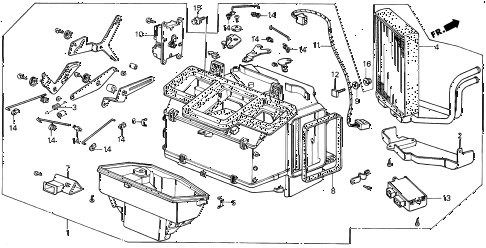 1987 INTEGRA RS 3 DOOR 5MT HEATER UNIT diagram 1987 INTEGRA RS 3 DOOR 5MT HEATER UNIT diagram