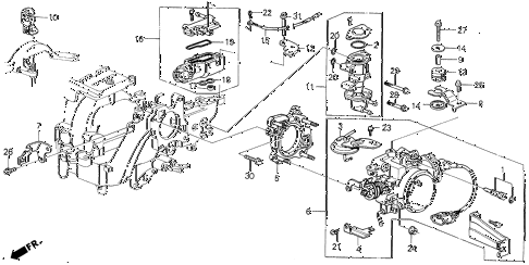 1990 LEGEND ST 4 DOOR 5MT THROTTLE BODY (88-90) diagram 1990 LEGEND ST 4 DOOR 5MT THROTTLE BODY (88-90) diagram