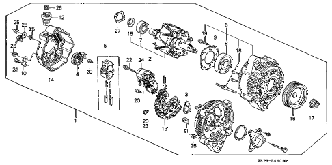 1992 INTEGRA GS 3 DOOR 5MT ALTERNATOR (DENSO) (2) diagram 1992 INTEGRA GS 3 DOOR 5MT ALTERNATOR (DENSO) (2) diagram