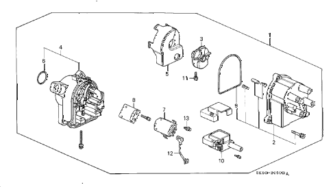 1993 INTEGRA RS 4 DOOR 4AT DISTRIBUTOR (TEC) (2) diagram 1993 INTEGRA RS 4 DOOR 4AT DISTRIBUTOR (TEC) (2) diagram