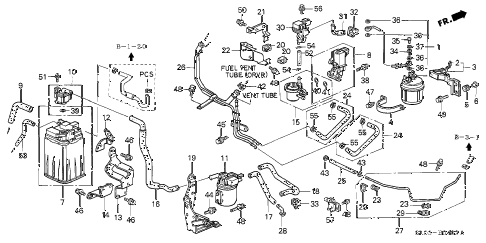 2000 NSX 2 DOOR 6MT CANISTER - FUEL STRAINER (3) diagram 2000 NSX 2 DOOR 6MT CANISTER - FUEL STRAINER (3) diagram