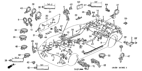 2000 NSX-T 2 DOOR 6MT WIRE HARNESS diagram 2000 NSX-T 2 DOOR 6MT WIRE HARNESS diagram