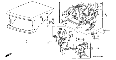 1998 NSX 2 DOOR 6MT RETRACTABLE HEADLIGHT diagram 1998 NSX 2 DOOR 6MT RETRACTABLE HEADLIGHT diagram