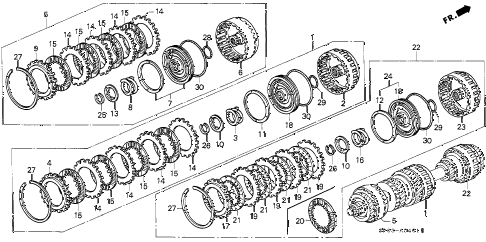 1992 LEGEND L 4 DOOR 4AT AT CLUTCH (2) diagram 1992 LEGEND L 4 DOOR 4AT AT CLUTCH (2) diagram