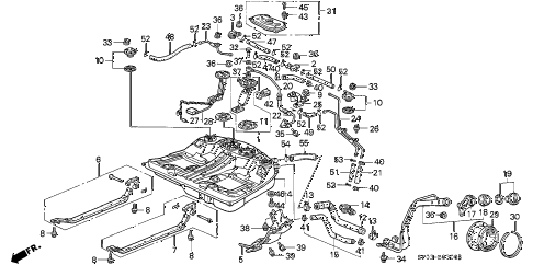 1995 LEGEND L 4 DOOR 5MT FUEL TANK diagram 1995 LEGEND L 4 DOOR 5MT FUEL TANK diagram
