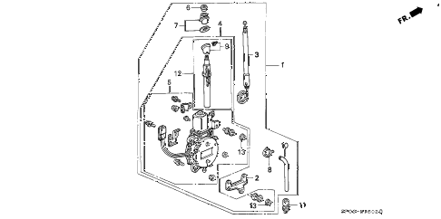 1991 LEGEND LS 4 DOOR 5MT RADIO ANTENNA diagram 1991 LEGEND LS 4 DOOR 5MT RADIO ANTENNA diagram