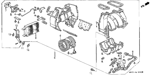 1995 LEGEND L 4 DOOR 4AT HEATER BLOWER diagram 1995 LEGEND L 4 DOOR 4AT HEATER BLOWER diagram