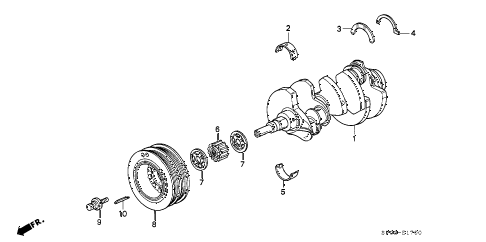 1993 Acura Legend on Acura Online Store   1993 Legend Crankshaft   Pulley Parts