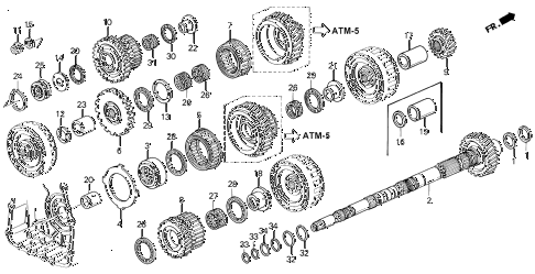 1994 LEGEND LS 2 DOOR 4AT AT COUNTERSHAFT diagram 1994 LEGEND LS 2 DOOR 4AT AT COUNTERSHAFT diagram
