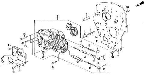 1995 LEGEND L 2 DOOR 4AT AT OIL PUMP BODY diagram 1995 LEGEND L 2 DOOR 4AT AT OIL PUMP BODY diagram