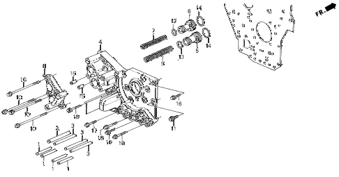 1993 LEGEND LS 2 DOOR 4AT AT ACCUMULATOR BODY diagram 1993 LEGEND LS 2 DOOR 4AT AT ACCUMULATOR BODY diagram