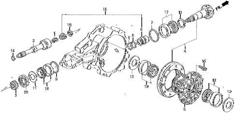 1994 LEGEND LS 2 DOOR 4AT AT DIFFERENTIAL GEAR diagram 1994 LEGEND LS 2 DOOR 4AT AT DIFFERENTIAL GEAR diagram