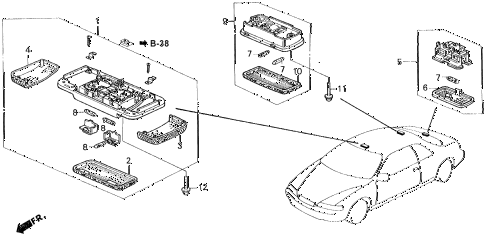 1994 LEGEND LS 2 DOOR 4AT INTERIOR LIGHT diagram 1994 LEGEND LS 2 DOOR 4AT INTERIOR LIGHT diagram