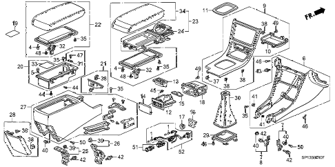 1992 LEGEND L 2 DOOR 5MT CONSOLE diagram 1992 LEGEND L 2 DOOR 5MT CONSOLE diagram
