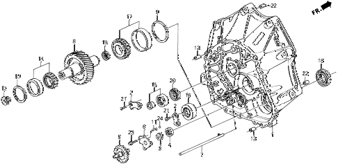 1995 LEGEND LS 2 DOOR 6MT MT CLUTCH HOUSING diagram 1995 LEGEND LS 2 DOOR 6MT MT CLUTCH HOUSING diagram