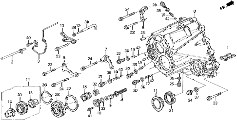 1994 LEGEND LS 2 DOOR 6MT MT TRANSMISSION HOUSING diagram 1994 LEGEND LS 2 DOOR 6MT MT TRANSMISSION HOUSING diagram