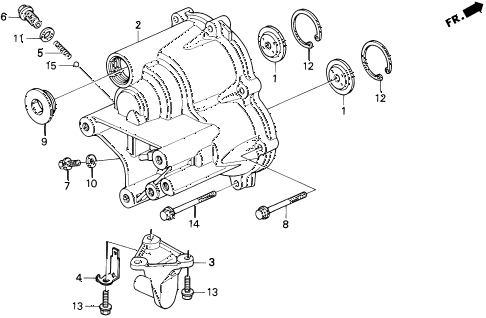 1991 LEGEND LS 2 DOOR 5MT MT TRANSMISSION COVER diagram 1991 LEGEND LS 2 DOOR 5MT MT TRANSMISSION COVER diagram