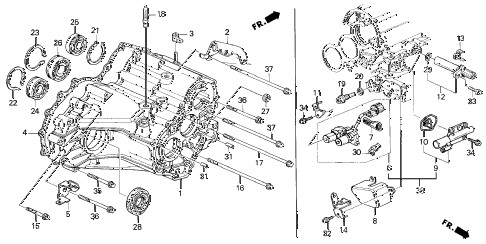 2000 INTEGRA LS 3 DOOR 4AT AT TRANSMISSION HOUSING (2) diagram 2000 INTEGRA LS 3 DOOR 4AT AT TRANSMISSION HOUSING (2) diagram
