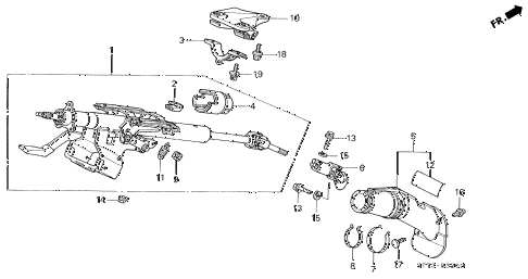 2000 Acura Integra on Acura Online Store   2000 Integra Steering Column Parts