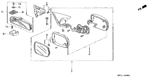 1995 INTEGRA LS 3 DOOR 4AT MIRROR (1) diagram 1995 INTEGRA LS 3 DOOR 4AT MIRROR (1) diagram