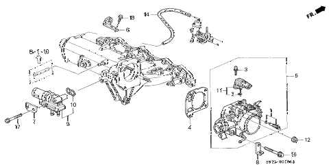 2000 INTEGRA TYPE-R 3 DOOR 5MT THROTTLE BODY (5) diagram 2000 INTEGRA TYPE-R 3 DOOR 5MT THROTTLE BODY (5) diagram