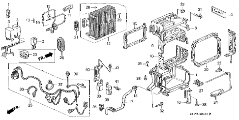 1998 INTEGRA RS 3 DOOR 4AT A/C UNIT (4) diagram 1998 INTEGRA RS 3 DOOR 4AT A/C UNIT (4) diagram