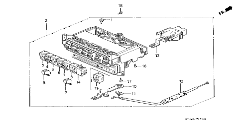 1997 INTEGRA LS 4 DOOR 5MT HEATER CONTROL diagram 1997 INTEGRA LS 4 DOOR 5MT HEATER CONTROL diagram