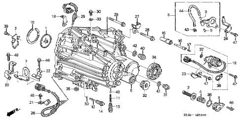 2002 NSX-T 2 DOOR 6MT MT TRANSMISSION HOUSING diagram 2002 NSX-T 2 DOOR 6MT MT TRANSMISSION HOUSING diagram