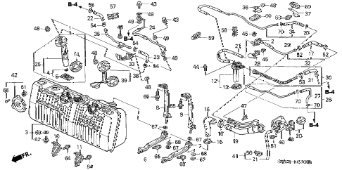 2001 NSX 2 DOOR 6MT FUEL TANK diagram 2001 NSX 2 DOOR 6MT FUEL TANK diagram