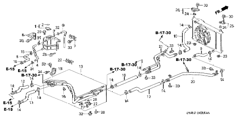 2001 NSX 2 DOOR 4AT RADIATOR HOSE diagram 2001 NSX 2 DOOR 4AT RADIATOR HOSE diagram