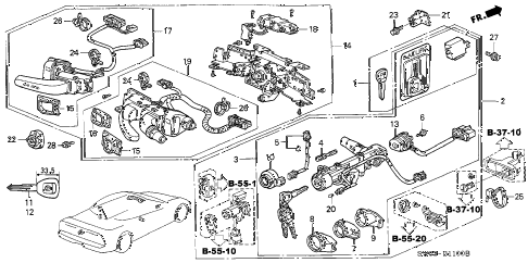 2001 NSX 2 DOOR 4AT COMBINATION SWITCH diagram 2001 NSX 2 DOOR 4AT COMBINATION SWITCH diagram