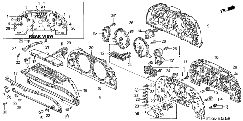 2001 NSX 2 DOOR 4AT METER COMPONENTS diagram 2001 NSX 2 DOOR 4AT METER COMPONENTS diagram
