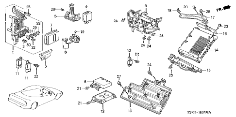 2001 NSX 2 DOOR 6MT CONTROL UNIT (2) diagram 2001 NSX 2 DOOR 6MT CONTROL UNIT (2) diagram