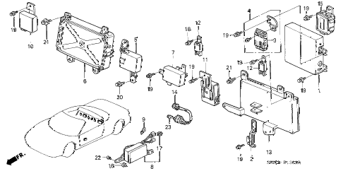 2001 NSX-T 2 DOOR 4AT CONTROL UNIT (3) diagram 2001 NSX-T 2 DOOR 4AT CONTROL UNIT (3) diagram