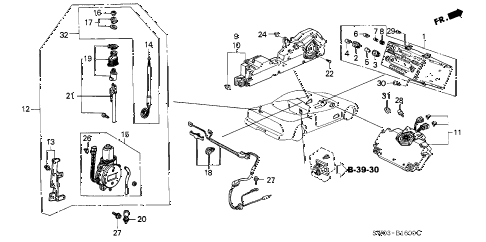 2001 NSX-T 2 DOOR 4AT AUTO RADIO - ANTENNA diagram 2001 NSX-T 2 DOOR 4AT AUTO RADIO - ANTENNA diagram