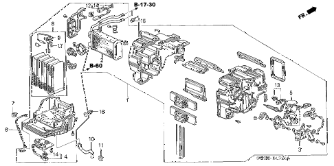 2001 NSX 2 DOOR 4AT HEATER UNIT diagram 2001 NSX 2 DOOR 4AT HEATER UNIT diagram