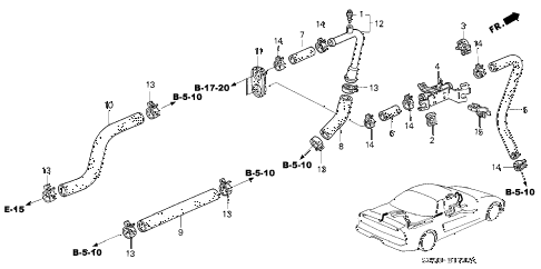 2002 NSX-T 2 DOOR 6MT WATER VALVE diagram 2002 NSX-T 2 DOOR 6MT WATER VALVE diagram