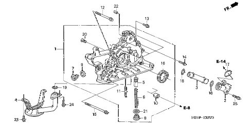 2002 NSX-T 2 DOOR 6MT OIL PUMP diagram 2002 NSX-T 2 DOOR 6MT OIL PUMP diagram