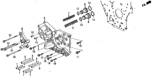 1997 TL BAS3.2 4 DOOR 4AT AT ACCUMULATOR BODY (V6) diagram 1997 TL BAS3.2 4 DOOR 4AT AT ACCUMULATOR BODY (V6) diagram