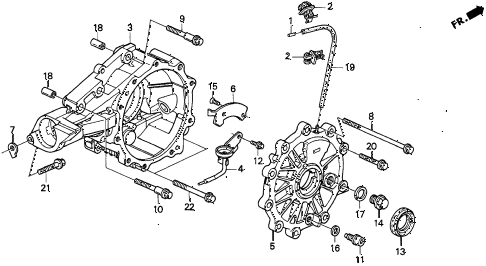 1997 TL BAS3.2 4 DOOR 4AT AT DIFFERENTIAL CARRIER (V6) diagram 1997 TL BAS3.2 4 DOOR 4AT AT DIFFERENTIAL CARRIER (V6) diagram