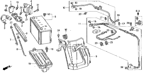 1995 TL BAS2.5 4 DOOR 4AT BATTERY diagram 1995 TL BAS2.5 4 DOOR 4AT BATTERY diagram