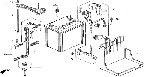 1997 TL BAS3.2 4 DOOR 4AT BATTERY (V6) diagram 1997 TL BAS3.2 4 DOOR 4AT BATTERY (V6) diagram