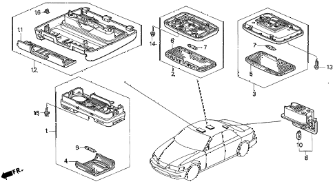 1995 TL BAS2.5 4 DOOR 4AT INTERIOR LIGHT diagram 1995 TL BAS2.5 4 DOOR 4AT INTERIOR LIGHT diagram