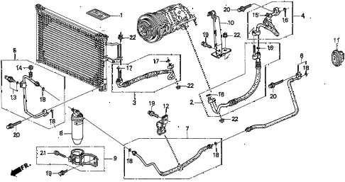 1997 TL BAS3.2 4 DOOR 4AT A/C HOSES (V6) diagram 1997 TL BAS3.2 4 DOOR 4AT A/C HOSES (V6) diagram