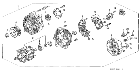 1997 TL BAS3.2 4 DOOR 4AT ALTERNATOR (V6) diagram 1997 TL BAS3.2 4 DOOR 4AT ALTERNATOR (V6) diagram