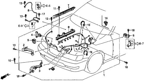 1998 TL PRE2.5 4 DOOR 4AT ENGINE WIRE HARNESS diagram 1998 TL PRE2.5 4 DOOR 4AT ENGINE WIRE HARNESS diagram