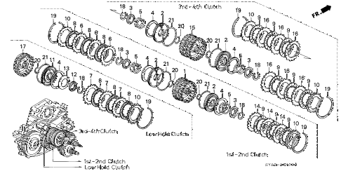 1997 CL PRE2.2 2 DOOR 4AT AT CLUTCH (1) diagram 1997 CL PRE2.2 2 DOOR 4AT AT CLUTCH (1) diagram
