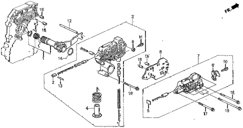 1997 CL PRE2.2 2 DOOR 4AT AT REGULATOR (1) diagram 1997 CL PRE2.2 2 DOOR 4AT AT REGULATOR (1) diagram
